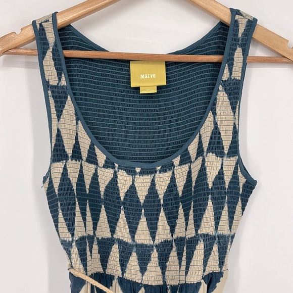 Maeve Anthropologie Castalia Smocked Dress Size 2 Petite - Picture 4 of 12